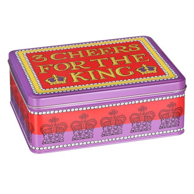 King Charles III Coronation Deep Rectangular TinLovebirds Deep Rectangular Tin