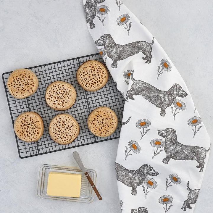 Thornback & Peel Dog & Daisy 100% Cotton Tea Towel
