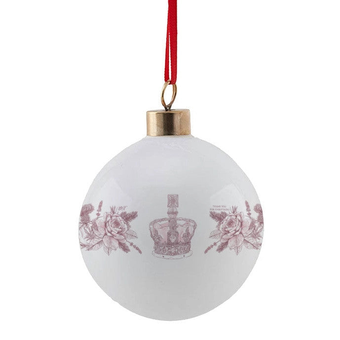 Queen Elizabeth II Commemorative bauble by Victoria Eggs