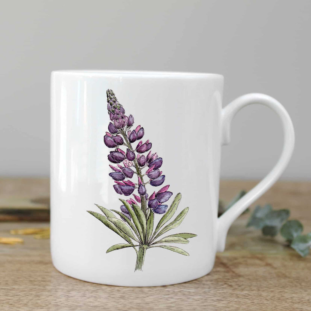 Lupin Bone China Mug by Toasted Crumpet.