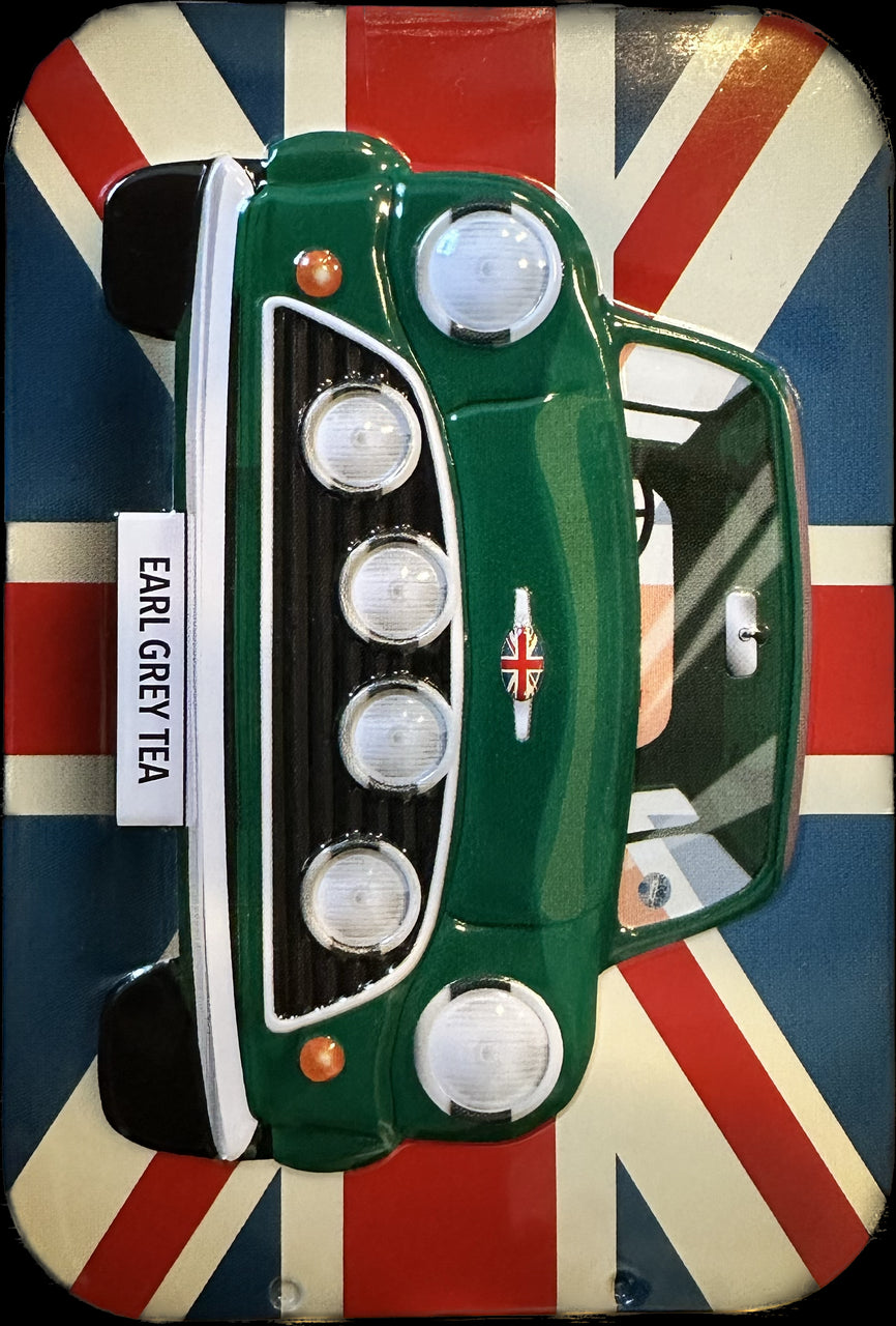 Classic Green Mini Car Sliding Tin - 10 Earl Grey Teabags