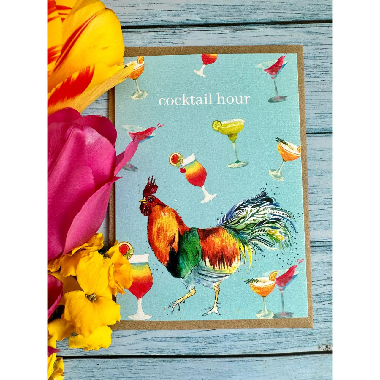 Rooster Birthday Eco-card