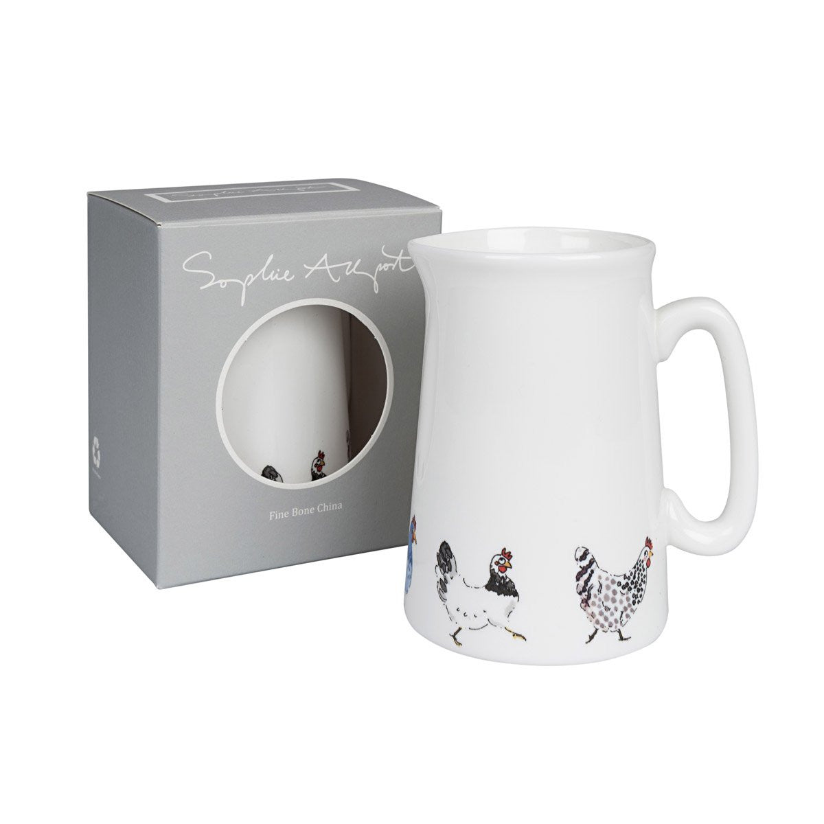 Sophie Allport bone china Lay a Little Egg! jug boxed.