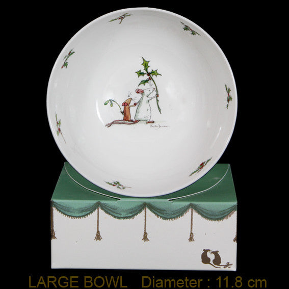 Here He Comes Christmas china bowl by artist Anita Jeram.