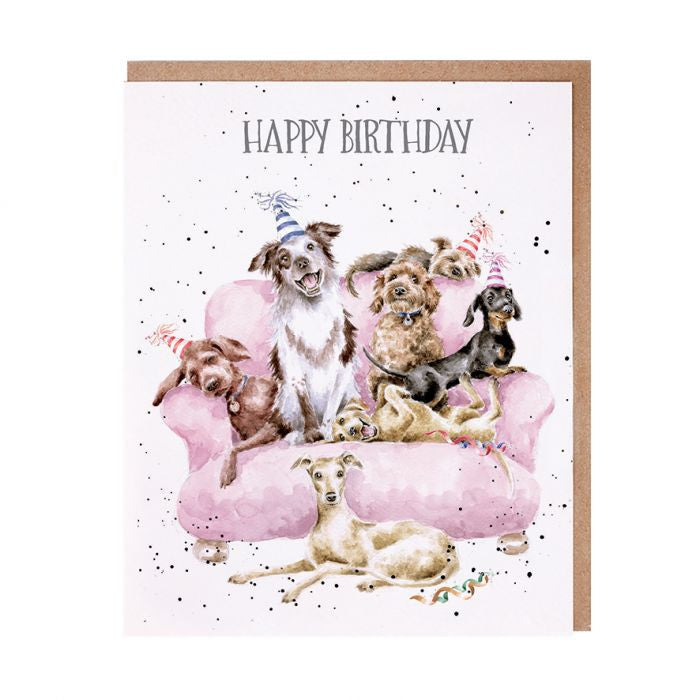 "A Woof-Derful Day" Birthday Greetings card by Hannah Dale for Wrendale Designs
