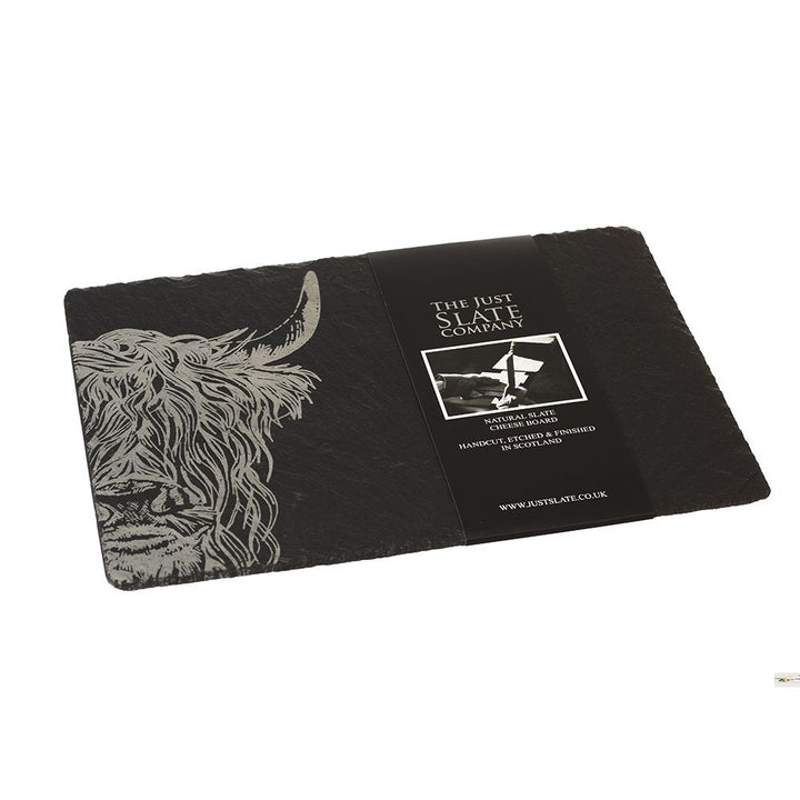 Highland Cow Slate Cheese Board by Sellae House.