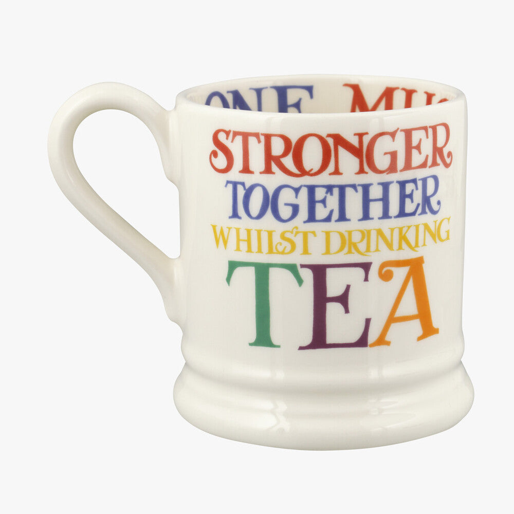 Emma Bridgewater Rainbow Toast Change The World  Half Pint Mug