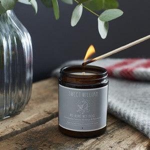100% organic vegan No More Wet Dog candle from Sweet William Designs.