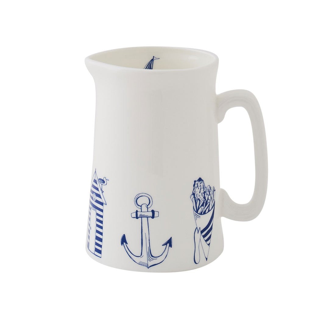 Bone china Nautical half pint jug from Victoria Eggs.