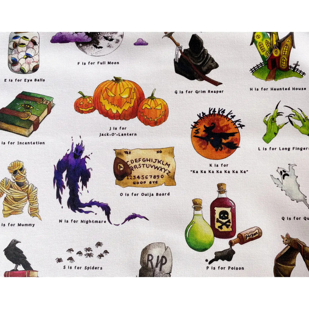 Halloween Alphabet Tea Towel