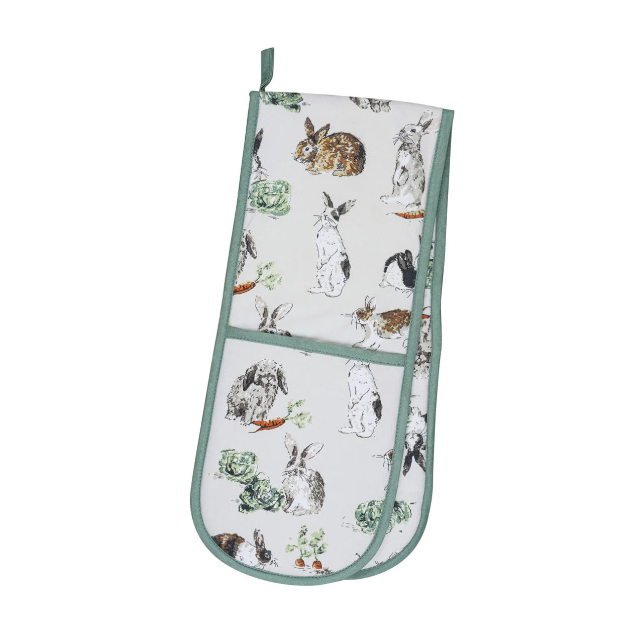 Rabbit Patch Double Oven Glove by Ulster Weavers