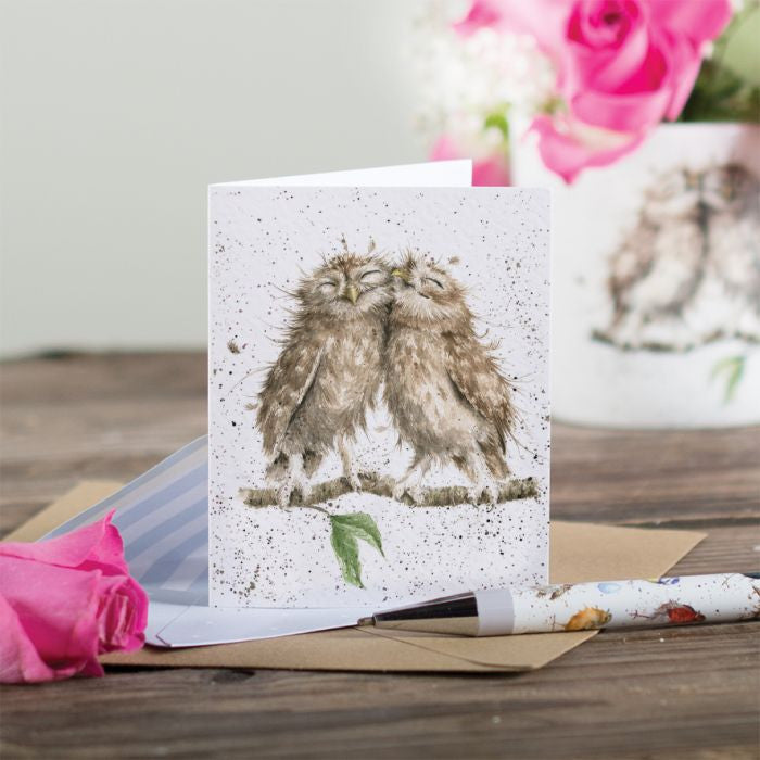 'Birds of a Feather' Owl Gift Enclosure Card by Wrendale Designs