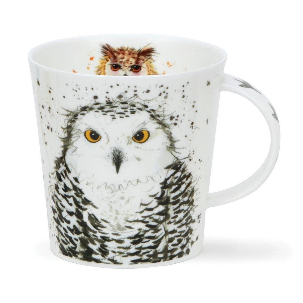 Dunoon Cairngorm What a Hoot! White Fine bone china mug