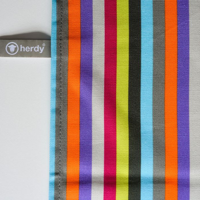 Herdy Peep Stripe cotton tea towel, made in Europe.