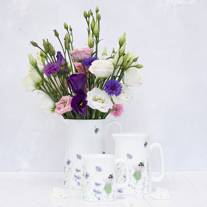 Mosney Mill bone china Bee & Flower jug.