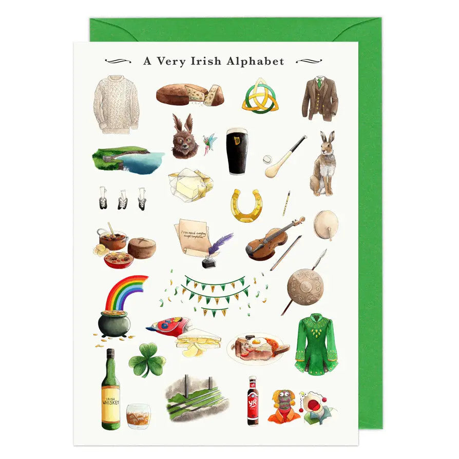 A Very Irish Alphabet Greeting Card