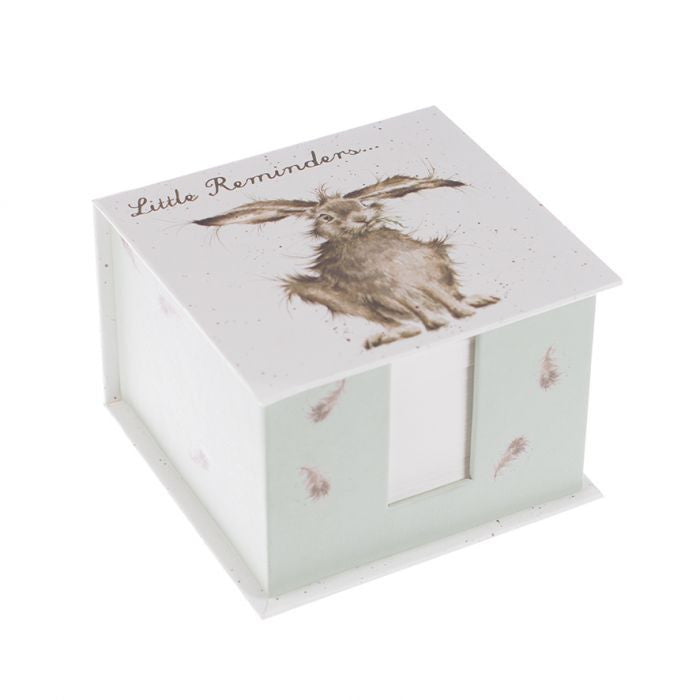 'Hare-Brained' Hare Memo Block  by Wrendale Designs.