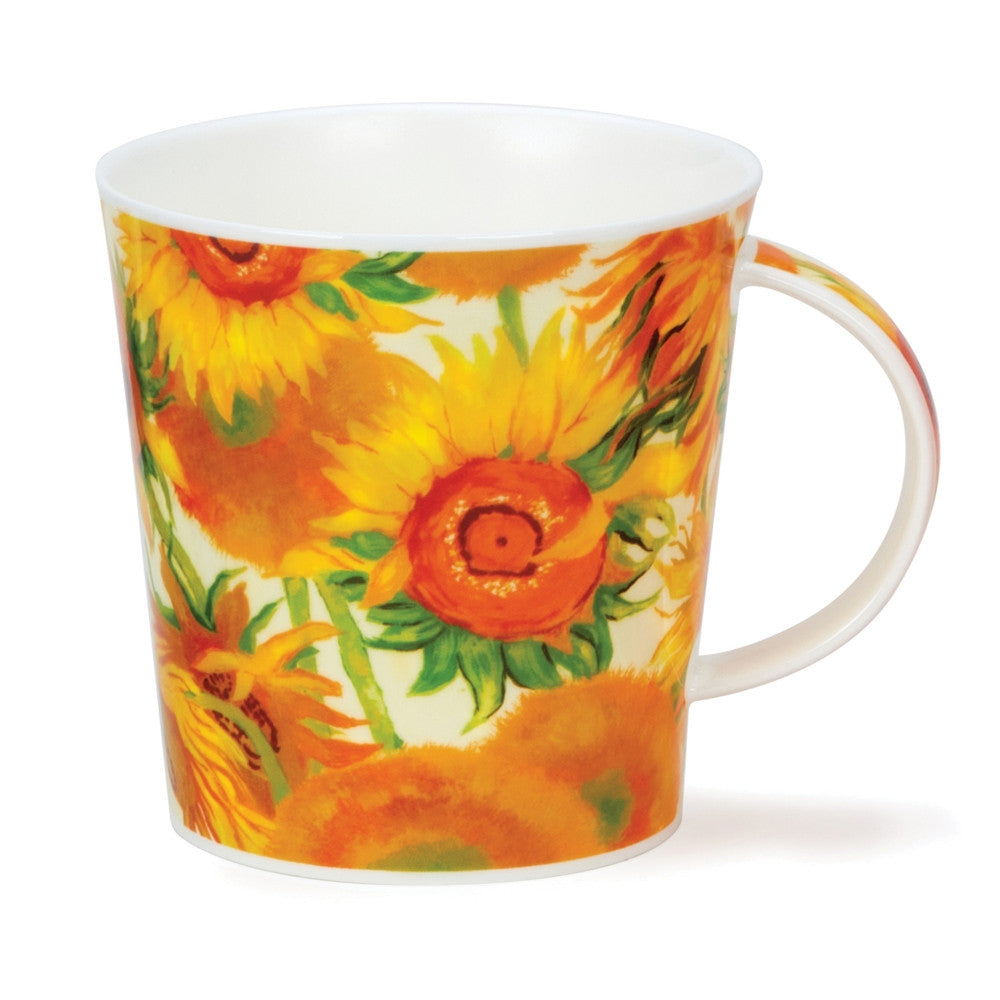 Bone China Dunoon Cairngorm Van Gogh Sunflowers Mug. Handmade in England