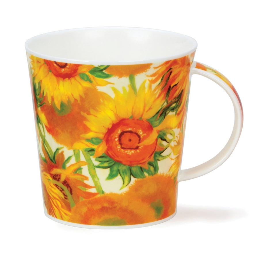 Bone China Dunoon Cairngorm Van Gogh Sunflowers Mug. Handmade in England
