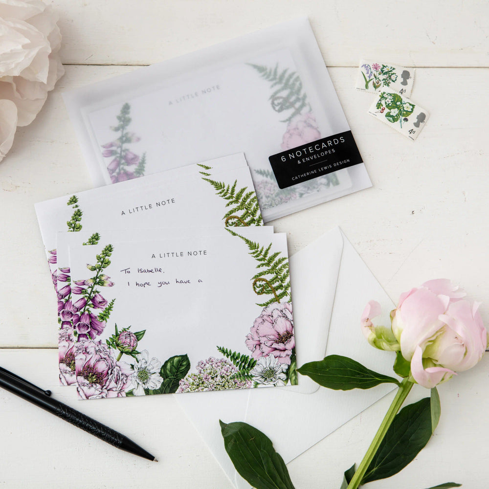 Summer Garden Note Cards - Pack of 6