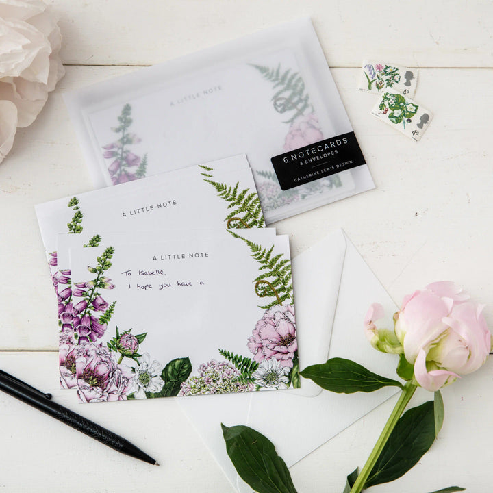 Summer Garden Note Cards - Pack of 6