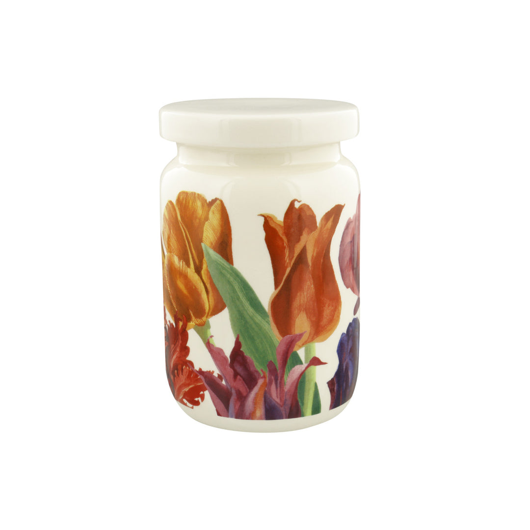 Flowers Tulips Large Jam Jar with Lid