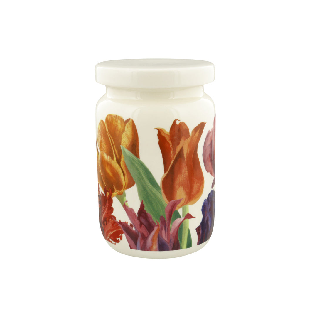 Flowers Tulips Large Jam Jar with Lid