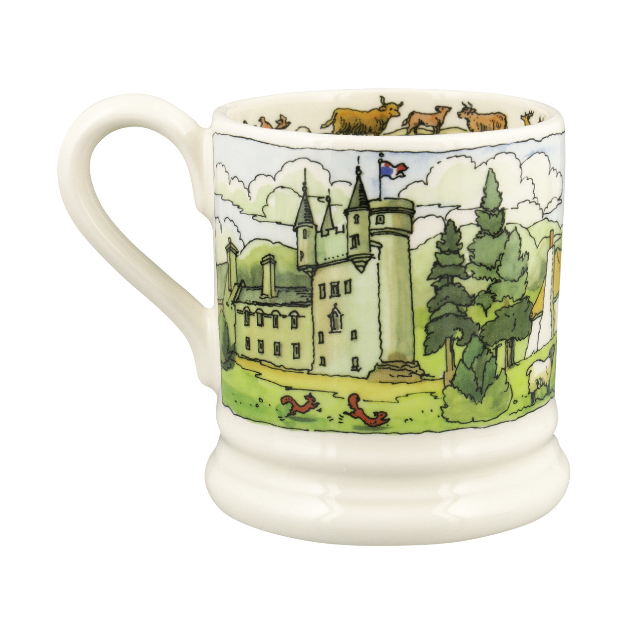 Emma Bridgewater Scottish Highlands Half Pint Mug. Made in England