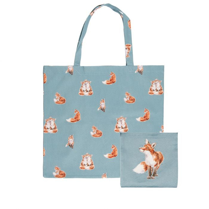 'Bright Eyed & Bushy Tailed' Foldable Shopping Bag by Wrendale Designs