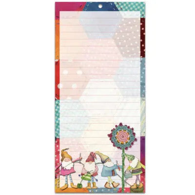 Crafting Gnomes Lined Magnetic Notepad by Emma Ball.