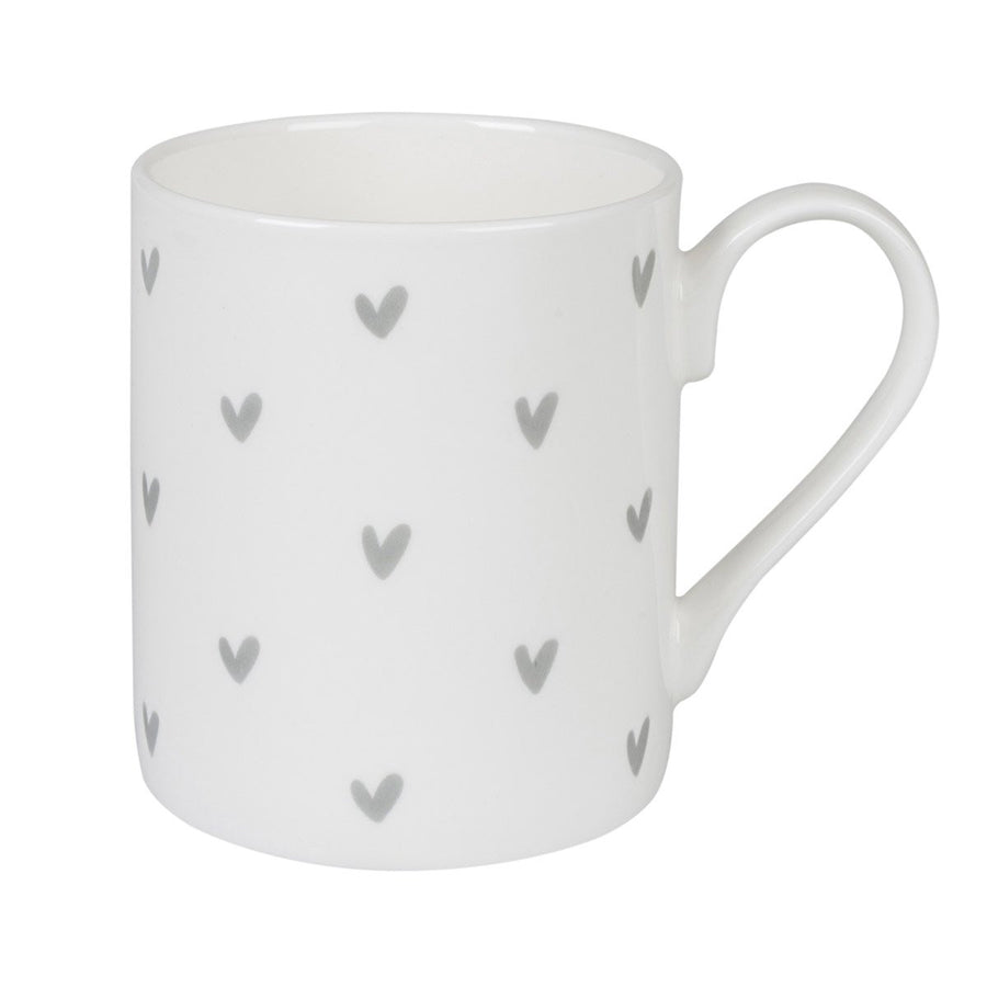 Sophie Allport Hearts Grey Mug boxed