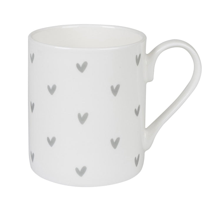 Sophie Allport Hearts Grey Mug boxed