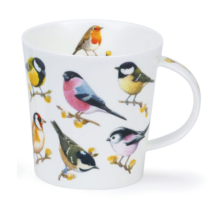 Bone China Dunoon Cairngorm Songbirds Mug - Willow. Handmade in England