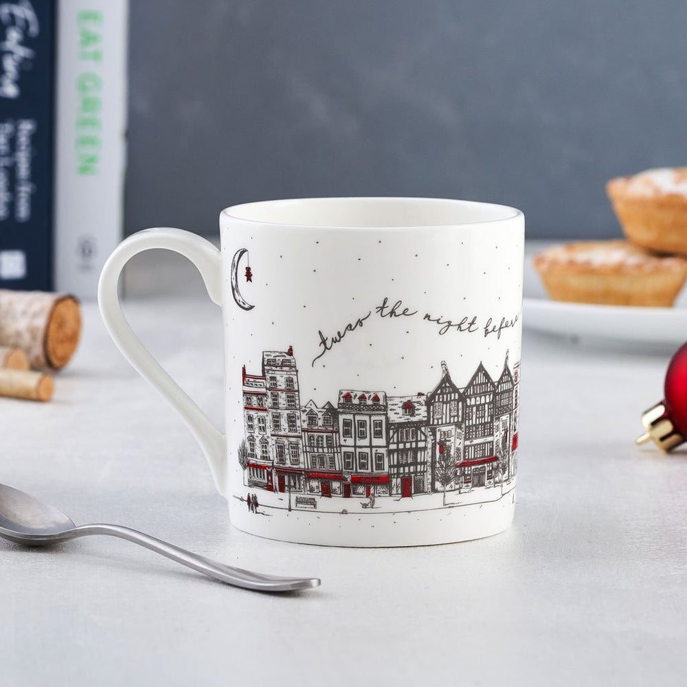 Victoria Eggs Santa's Sleigh bone china mug