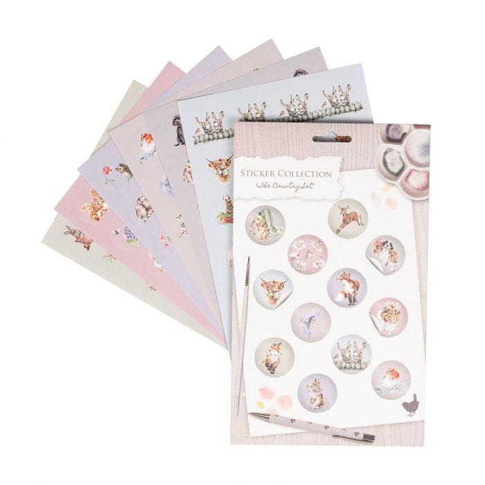 The Country Set Sticker Collection Set by Wrendale Designs