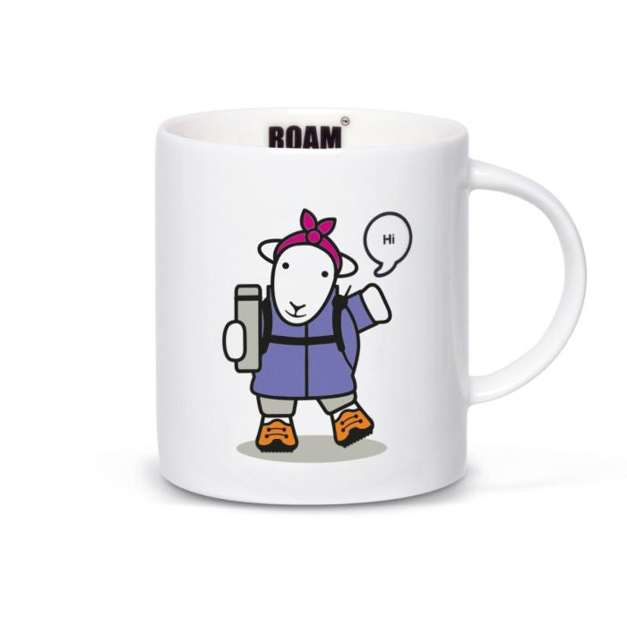 herdy Roam Free 'Flo' mug. Bone china made in England.