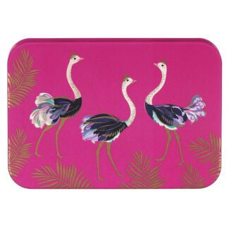 Sara Miller Chelsea Pocket Tins - Ostriches