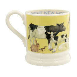 Bright New Morning 1/2 pint mug from Emma Bridgewater. Made in England.