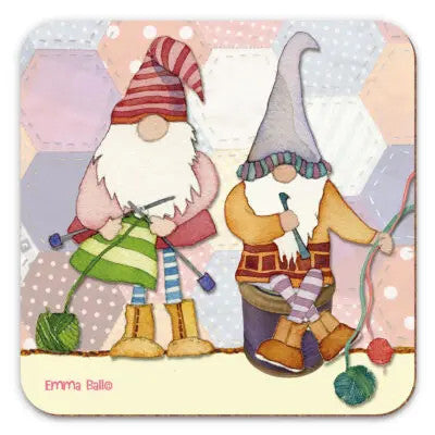 Knitting Gnomes Coaster from Emma Ball