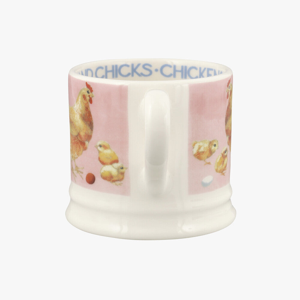 Emma Bridgewater Chickens & Chicks small mug. Handmade in England.