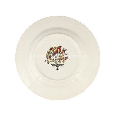 Hand-made Emma Bridgewater Birds In The Hedgerow Rosehip & Robin 8 1/2 Inch Plate 