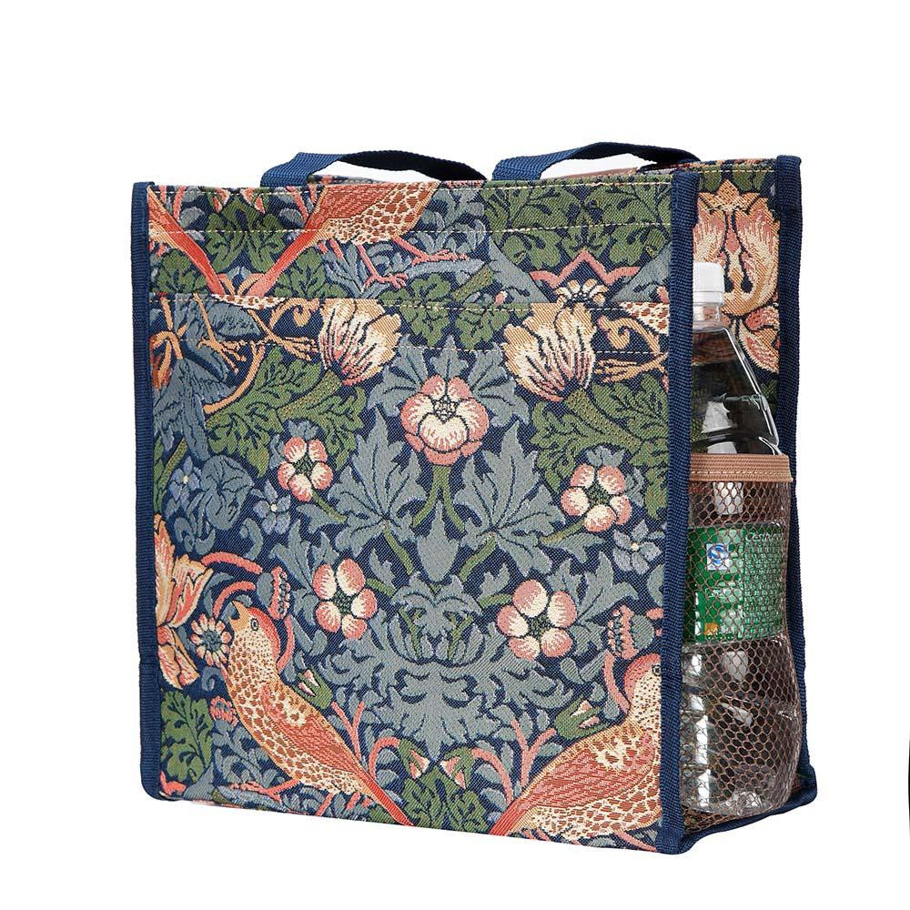 William Morris Strawberry Thief Blue Shopper Bag.