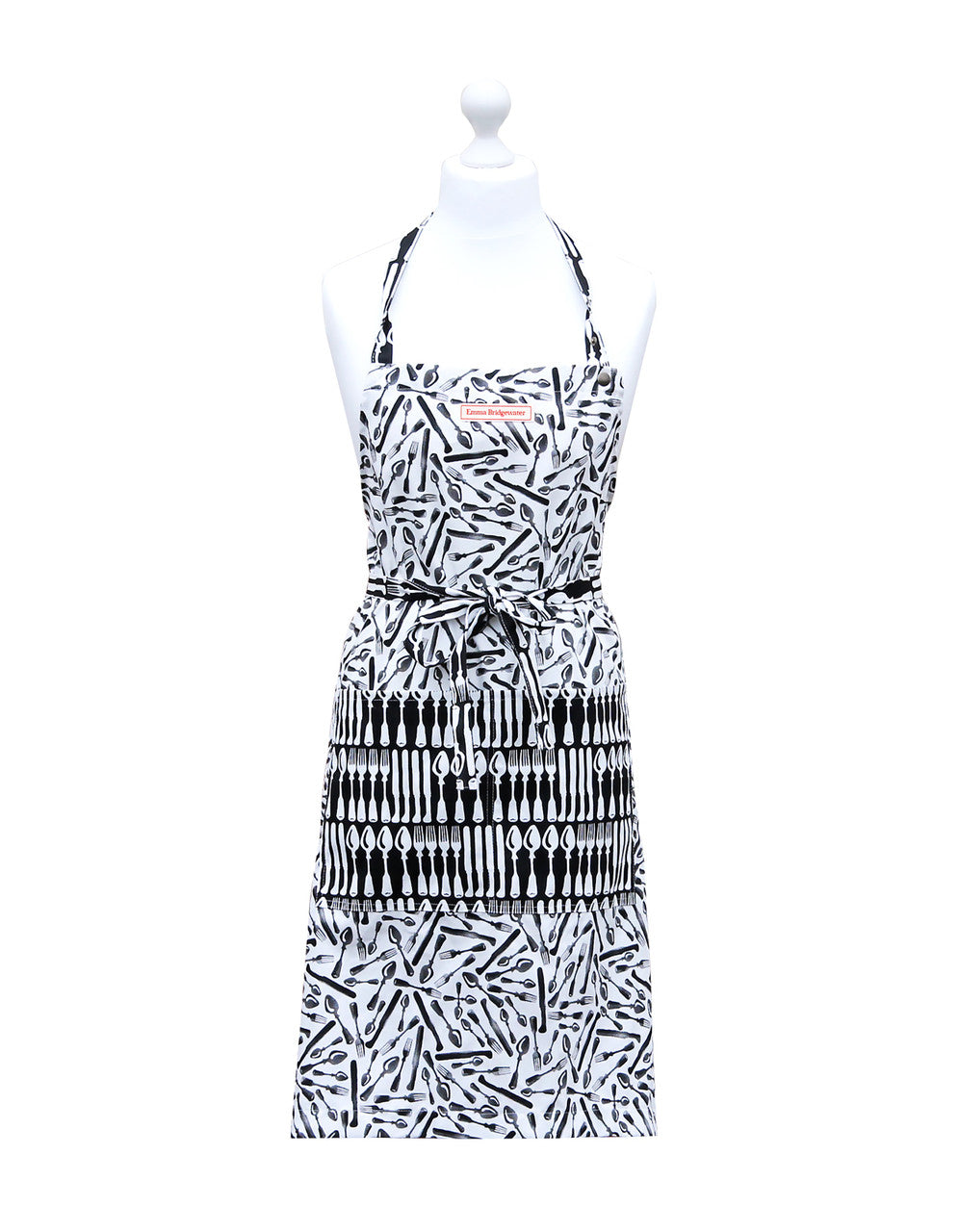 Black Toast Knives & Forks Apron by Emma Bridgewater