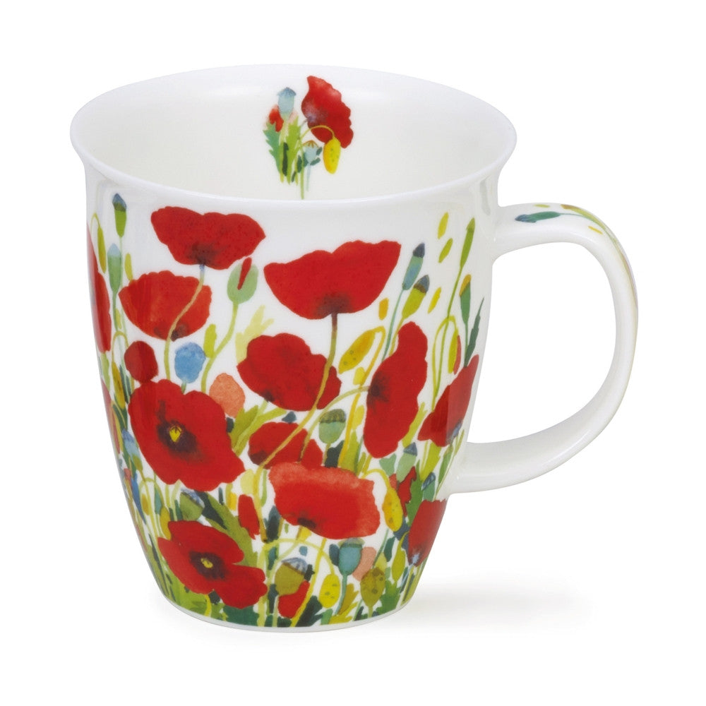 Handmade in England Dunoon Nevis Meadow Mug - Poppy