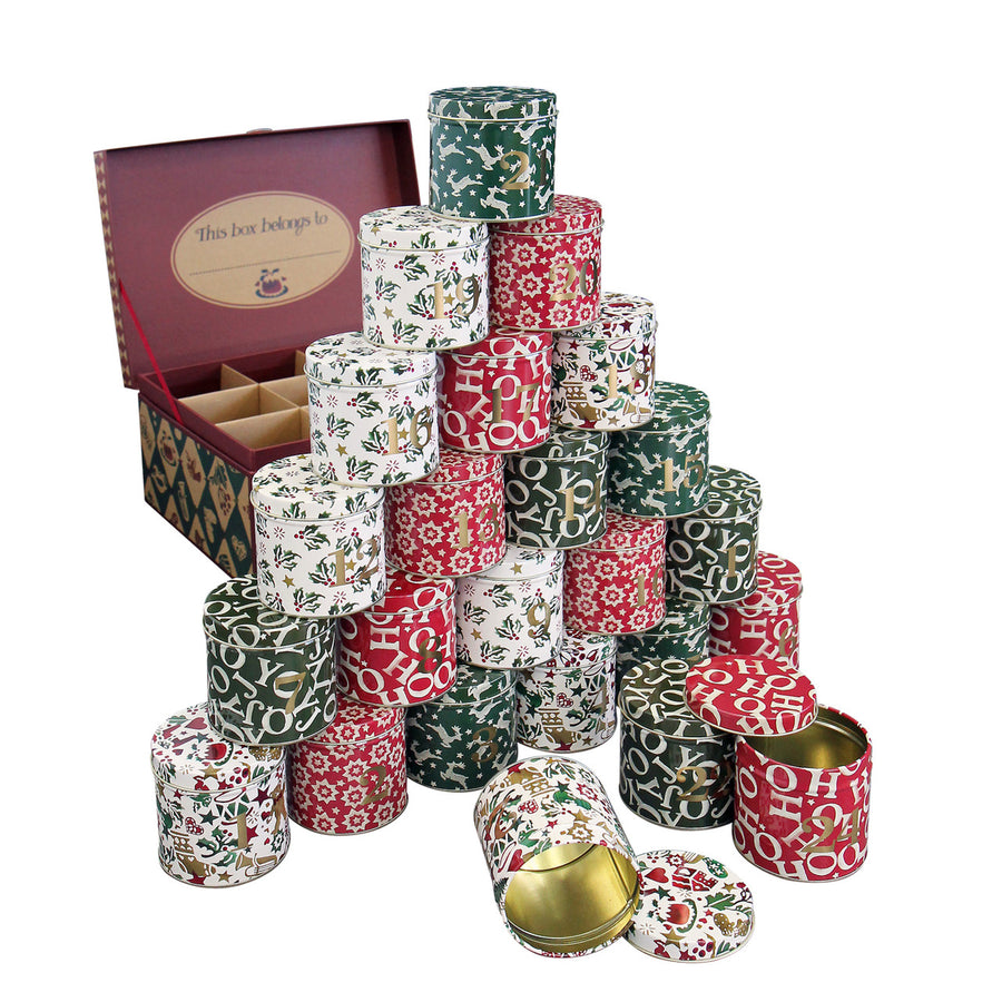 Christmas Joy Advent Tin Calendar