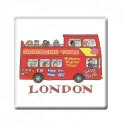 Alison Gardiner London Sightseeing Bus Coaster