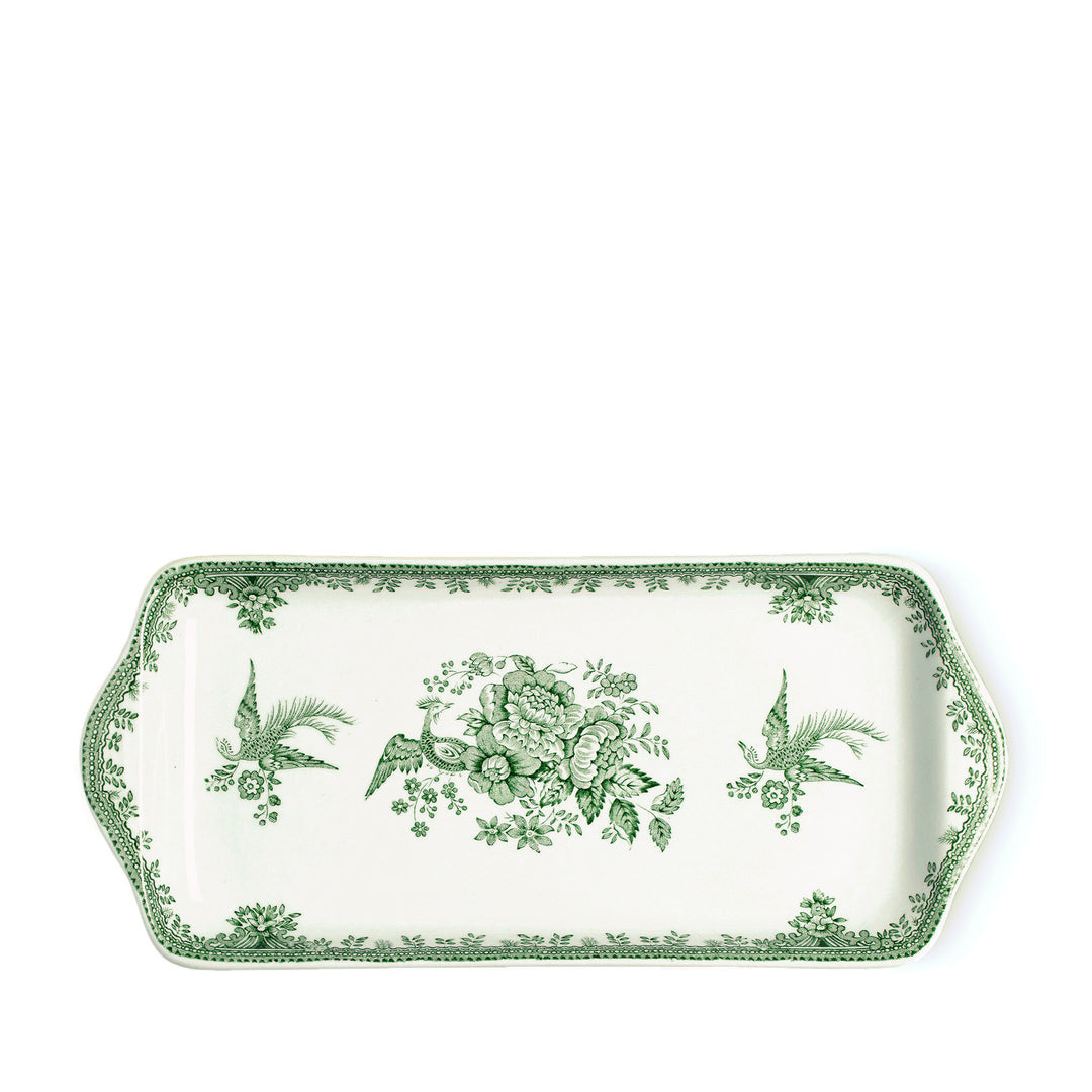 Dark Green Asiatic Pheasants Sandwich Tray by Burleigh.