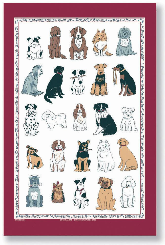 Dogs Galore Tea Towel from Ulster Weavers
