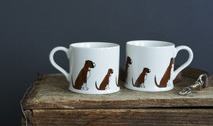 Pottery Boxer mug from Sweet William Designs.