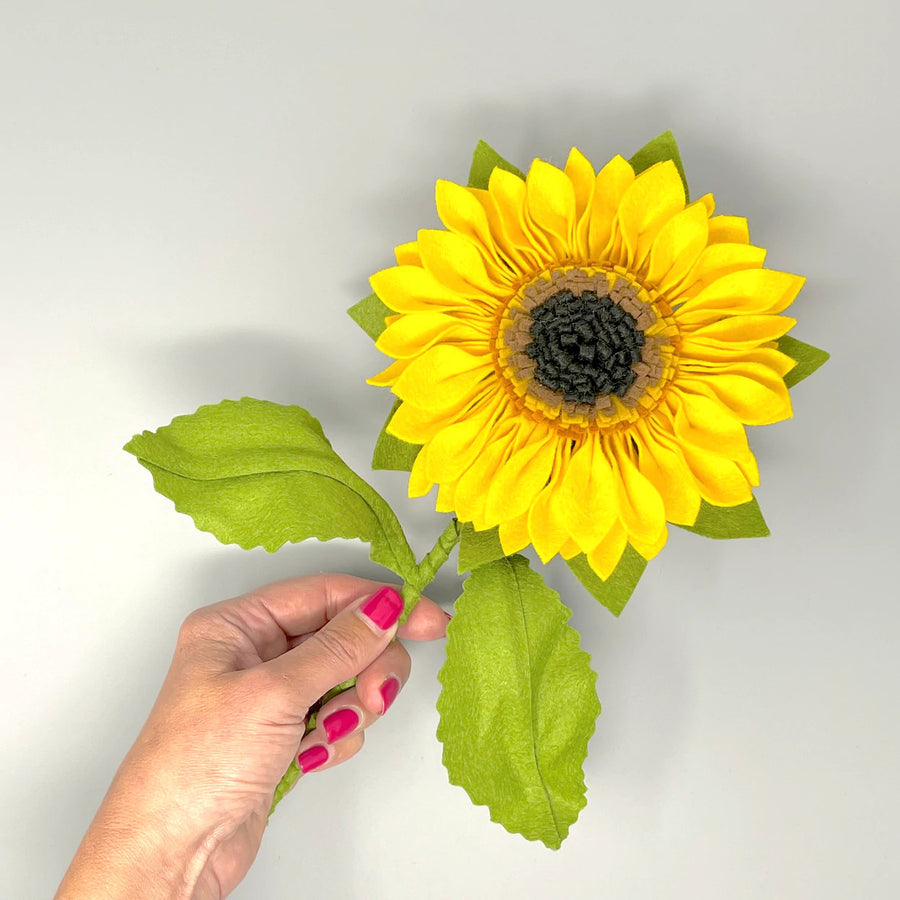 Felt Sunflower Craft Kit from The Crafty Kit Co. Made in Scotland